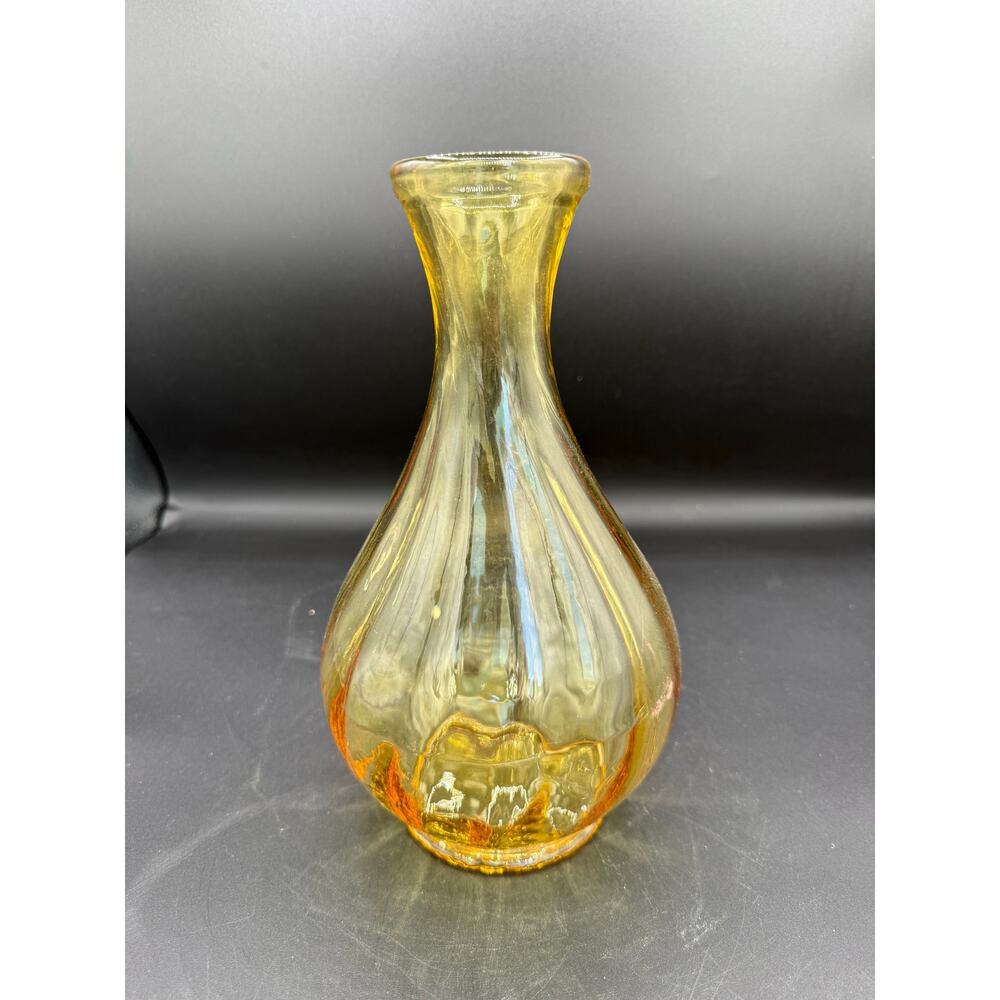 Fenton Candle Glow Yellow American Legacy Decanter Bottle